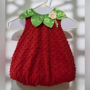 Adorable Red Strawberry Costume for Kids